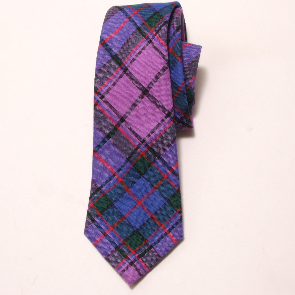 Tie, Necktie, Wool, Plain, Wardlaw Tartan
